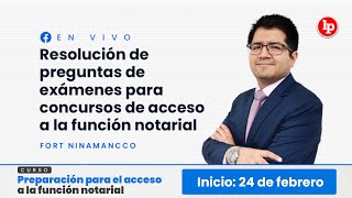 VIVO Resolución de preguntas para concursos de acceso al notariado [upl. by Lounge]