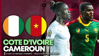 🔴🎥🇨🇮🇨🇲 Live  COTE DIVOIRE  CAMEROUN  Match de feu  Qualifications Coupe du Monde 2022  Afrique [upl. by Bendicty927]