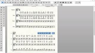 Lyrics  Copying Lyrics to the Alto Tenor and Bass staves [upl. by Shriner225]