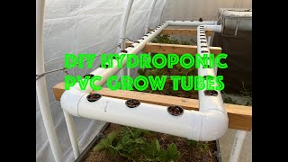 DIY Hydroponic  Aquaponic grow tubes using PVC pipe cheap [upl. by Davin]