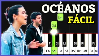 OCEANOS Donde Mis Pies Pueden Fallar Piano Tutorial Fácil  Hillsong United  Piano Cristiano [upl. by Florin]