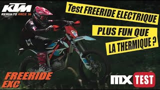 KTM ELECTRIQUE  On teste la FREERIDE [upl. by Hairam]