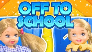 Barbie  The Twins Are Off To School  Ep65 [upl. by Fablan]