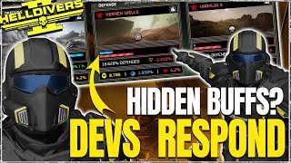 This Needs FIXING Helldivers 2 Devs Respond amp MASSIVE Missing Info [upl. by Eak]