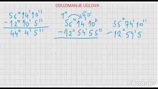 Oduzimanje uglova 14  54 [upl. by Eitsud922]