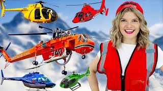 Helicopters for Kids  Fire Helicopter Police Helicopter Rescue Helicopter for Kids  Speedie DiDi [upl. by Chernow134]