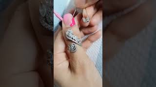 Easy nail art at home 💅 nailart simplenails nails [upl. by Quentin]