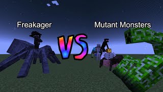 New Freakager vs Mutant Monsters  Minecraft Mob Battle [upl. by Weir]