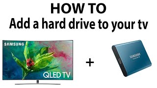 HOW TO Add a external hard drive to your TV [upl. by Adlemy]