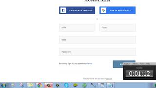 Create Academiaedu Account 2018  Academia Account Sign Up Free [upl. by Modeerf]