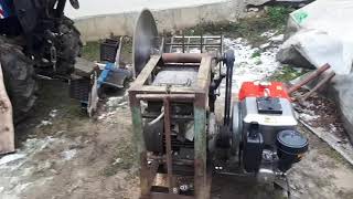 Chinese diesel engine powering a circular saw part 2 [upl. by Anrev]