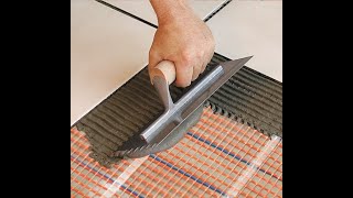 How to Install a SunTouch Electric Floor Heating Mat [upl. by Primrosa]