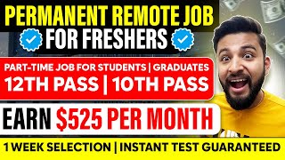 😍LIFETIME WORK FROM HOME JOB  EARN UPTO 525MONTH🔥 GENUINE VERIFIED✅ ZERO APPLICATION FEES💡 [upl. by Garlaand39]