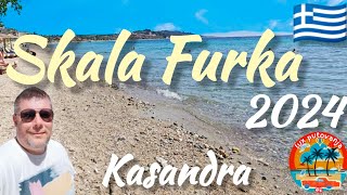 SKALA FURKA 2024  Skala Fourkas  Greece  Kasandra  Halkidiki  obilazak i utisci  4K UHD [upl. by Anglim]