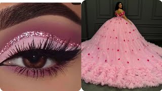 traditional dress matching eye makeupprinces gownsmokey eyetrendingnewtrendviralvideoytvideo [upl. by Aved]