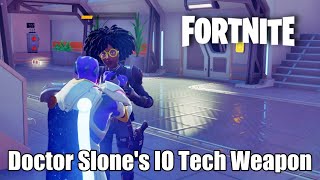 Defeat Boss Doctor Slone amp Collect Mythical IO Tech Weapon  Fortnite Chapter 2 Season 7 Invasion [upl. by Kiefer]