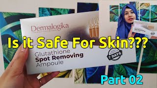 Dermalogika Glutathione Spot Removing Ampoule  Honest Review  Glutathione [upl. by Zetrok556]