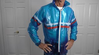 Vintage 70s soft PVC Rain Jacket [upl. by Ronen]