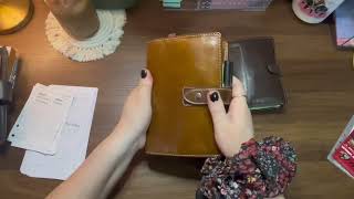 Switched out planner cover Filofax Malden Ochre [upl. by Onitrof]