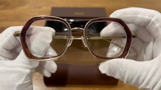 Unboxing  Product Review of Matsuda M3074  Lavender Antique Gold Eyeglasses [upl. by Sower]