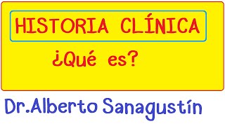 ¿Qué es la Historia Clínica  Clases de medicina [upl. by Uyerta]