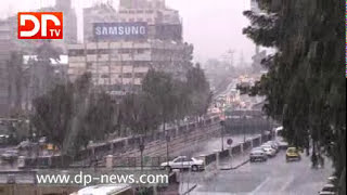 الثلوج في دمشق  Snow indamascussyria [upl. by Armelda]