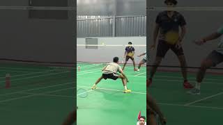 Watch till end powersmash sports badminton ytshorts youtubeshorts viralshorts [upl. by Enyawad906]