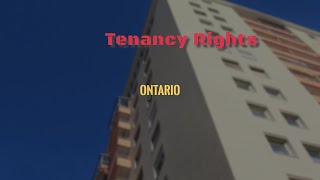 Tenancy Rights Ontario [upl. by Easter]