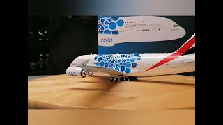 Herpa Wings Emirates A380 Expo 2020 in 1200 Vorstellung [upl. by Odranreb]