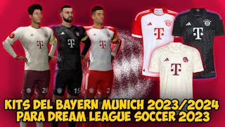 Kits del Bayern Munich 20232024 para Dream League Soccer 2023 Completos [upl. by Graham]