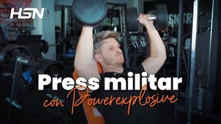 PRESS MILITAR con Mancuernas 🏋️‍♂️ Mejora tu Técnica [upl. by Karim]