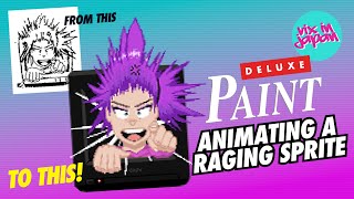 Animated pixel art rage in Deluxe Paint on the Amiga  Raging Saki [upl. by Haidabo]