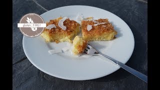 Mecklenburger Bienenstich  Blechkuchen  glutenfrei backen mit Nadine [upl. by Zorine]