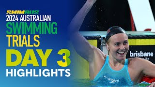 Australian Swimming Trials  Night 3 Highlights  Wide World of Sports [upl. by Ayra]