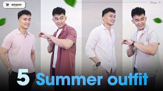 5 Easy Summer Outfits Men pt 2 CHEAP [upl. by Hearn]