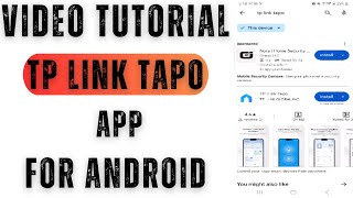 TPLink Tapo App Install TPLink Tapo App for Android amp Configure on Android Devices [upl. by Bohlen560]