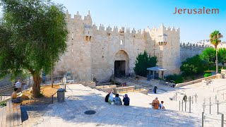 JERUSALEM Old City Damascus Gate ➡ Golden Gate ➡ Via Dolorosa ➡ Tomb of Jesus [upl. by Nilcaj]