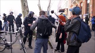 GILET JAUNE TOULOUSE Arrestation nuage de gaz violence gratuite [upl. by Adyam985]