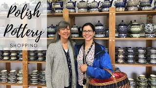 Polish Pottery Shopping in Poland  How to shop for Polish pottery in Bolesławiec  Milspouse vlog [upl. by Doralynne]