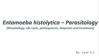 Entamoeba histolytica  Parasitology [upl. by Arihat]