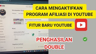 Cara mengaktifkan program afiliasi di youtube [upl. by Ellerd220]