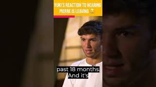 Yuki Tsunoda Reaction To Pierre Gasly Leaving AlphaTauri shorts [upl. by James]