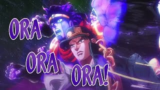 Jojos Bizarre Adventure Ora Ora Ora Compilation [upl. by Selokcin]