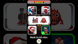 🔊 Guess the MONSTERS Voice by Emoji 🎄Christmas Version  Jingle Bells Song [upl. by Novyat]