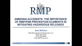 Ammonia Accidents The Importance of RMPPSM Prevention Elements in Mitigating Hazardous Releases [upl. by Licec]