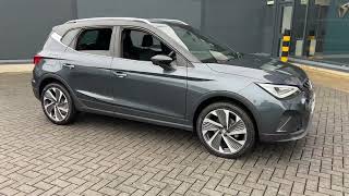 WK71XFW  SEAT Arona FR Sport 10TSI 110 DSG Auto Magnetic tech Grey with Black roof [upl. by Armalda]