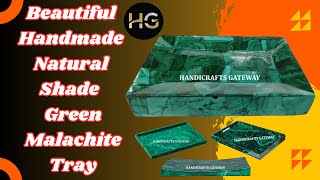 Natural Shade Green Malachite Tray 6X4quotInch saudiarabia qatar kuwait uae usa canada australia [upl. by Girhiny]