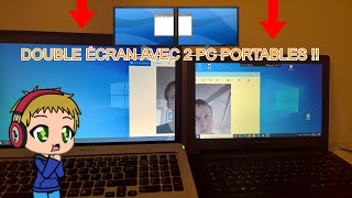 Comment avoir un DOUBLE écran sur 2 PC PORTABLE [upl. by Tnarb]