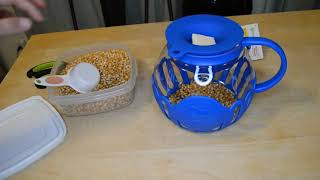 Making Popcorn With The Ecolution MicroPop Popcorn Microwave Popper [upl. by Nilesoy]