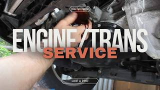 2013 Kia Sportage Auto Transmission oil change  Engine oil change [upl. by Chalmers121]